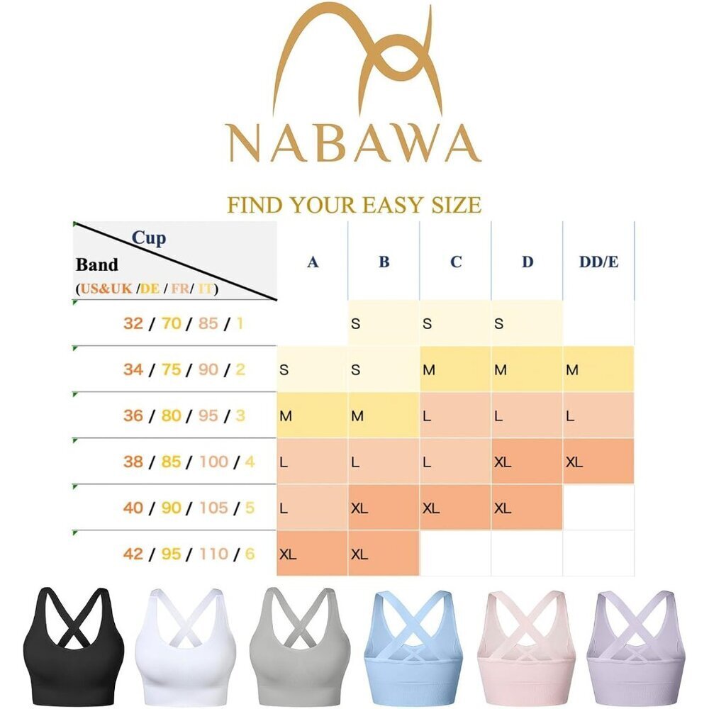 Sports Bra Women Medium Support Criss Cross Back Workout Activewear - Picture 6 of 6